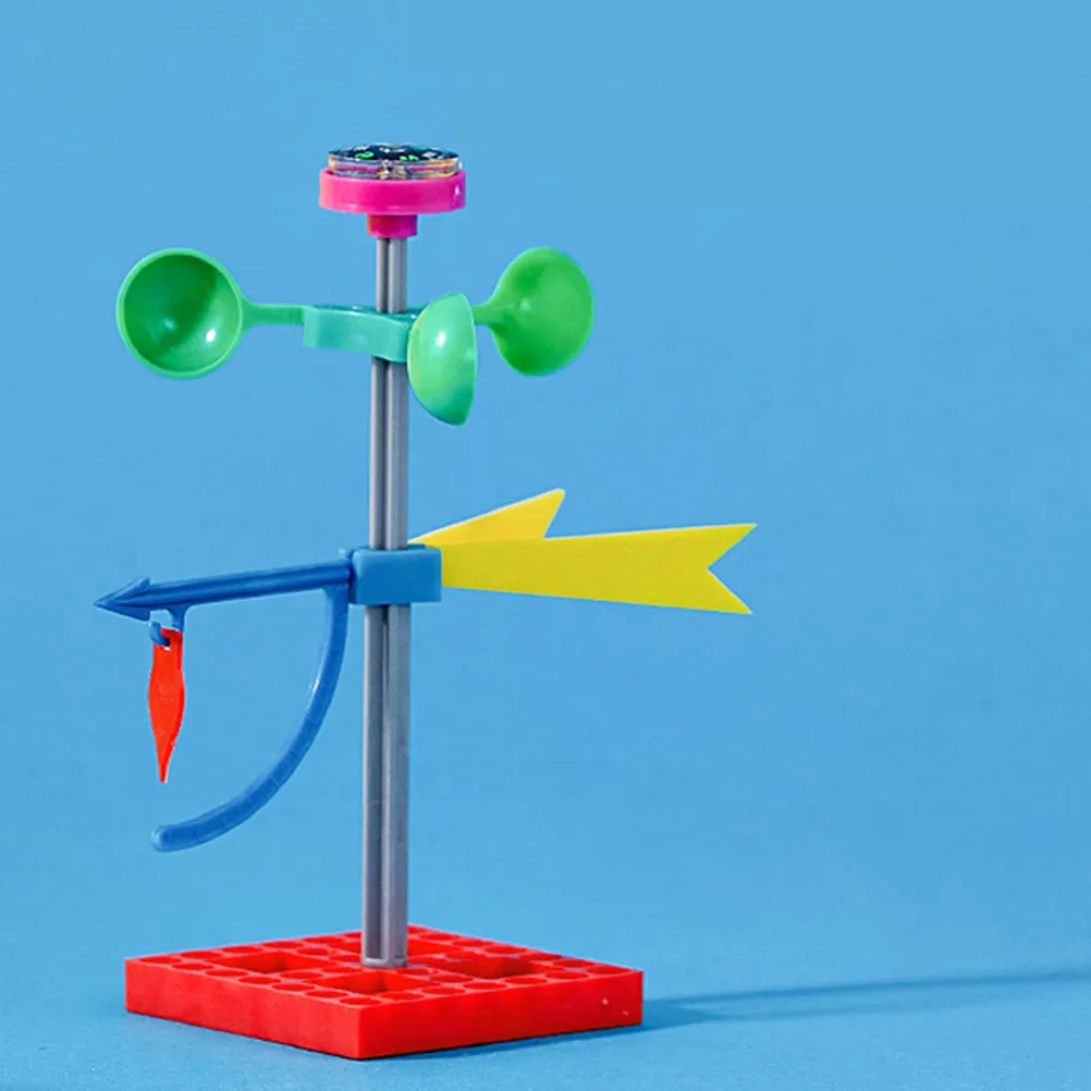 طقم تجميع رمح الرياح للأطفال، مشروع تعليمي علمي، هدية تعليمية للأطفال بعمر 5 سنوات، نموذج رمح الرياح للتركيب الذاتي