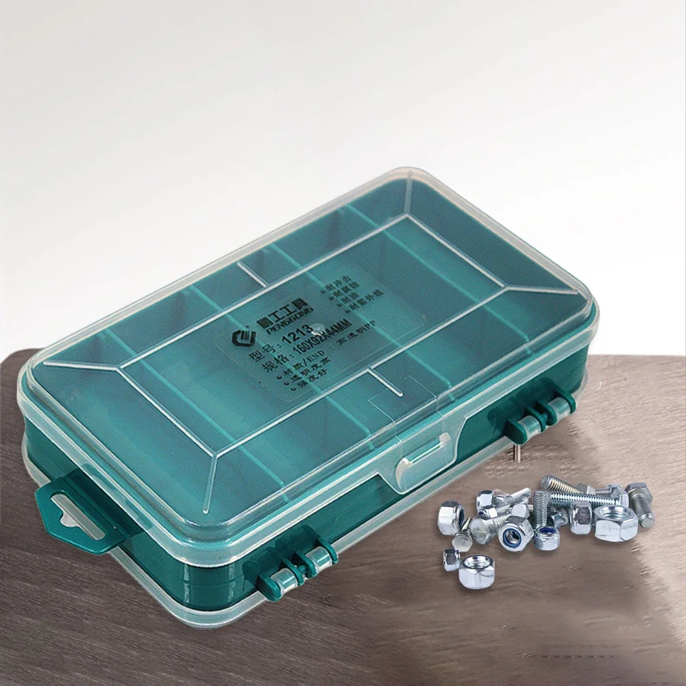 1-5PCS Plastic Tools Parts Box Storage Nuts Bolts Screws Storage Case Double-Side Jewelry Hardware Accessories Organizer Boxes