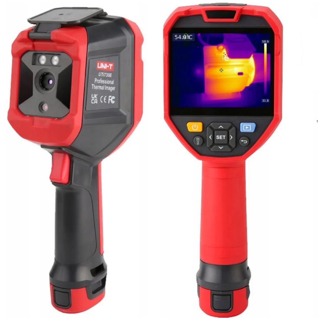 UNI-T UTi730E WiFi Thermal Camera 320x240 IR 3.5 Inch IPS UT-Z003 Macro Lens Extra Battery PCB Repair HVAC Auto Inspection Tool