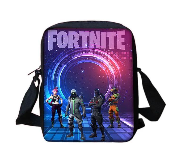 Boy Girls Printed Shoulder Messenger Bag Child Casual Handbag Men Hot Game Design-F-FortniteS Women Phone Bag Shopping Bag