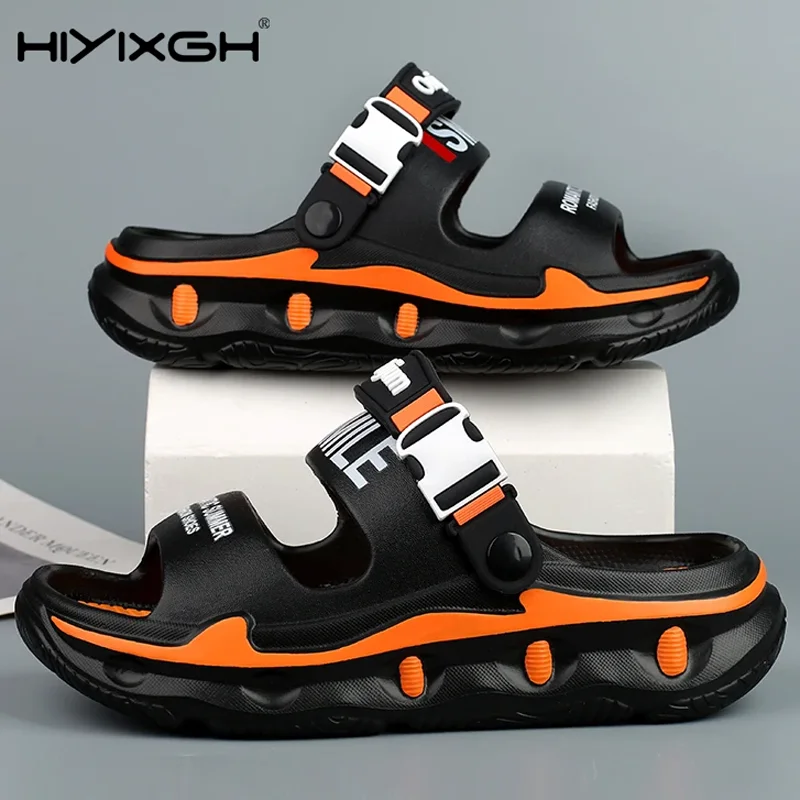 

2025 New Men's Outdoor Sandals Slippers Beach Comfortable Thick Sole Clogs Men Casual Shoes Garden Shoes Men Women Beach Sandals