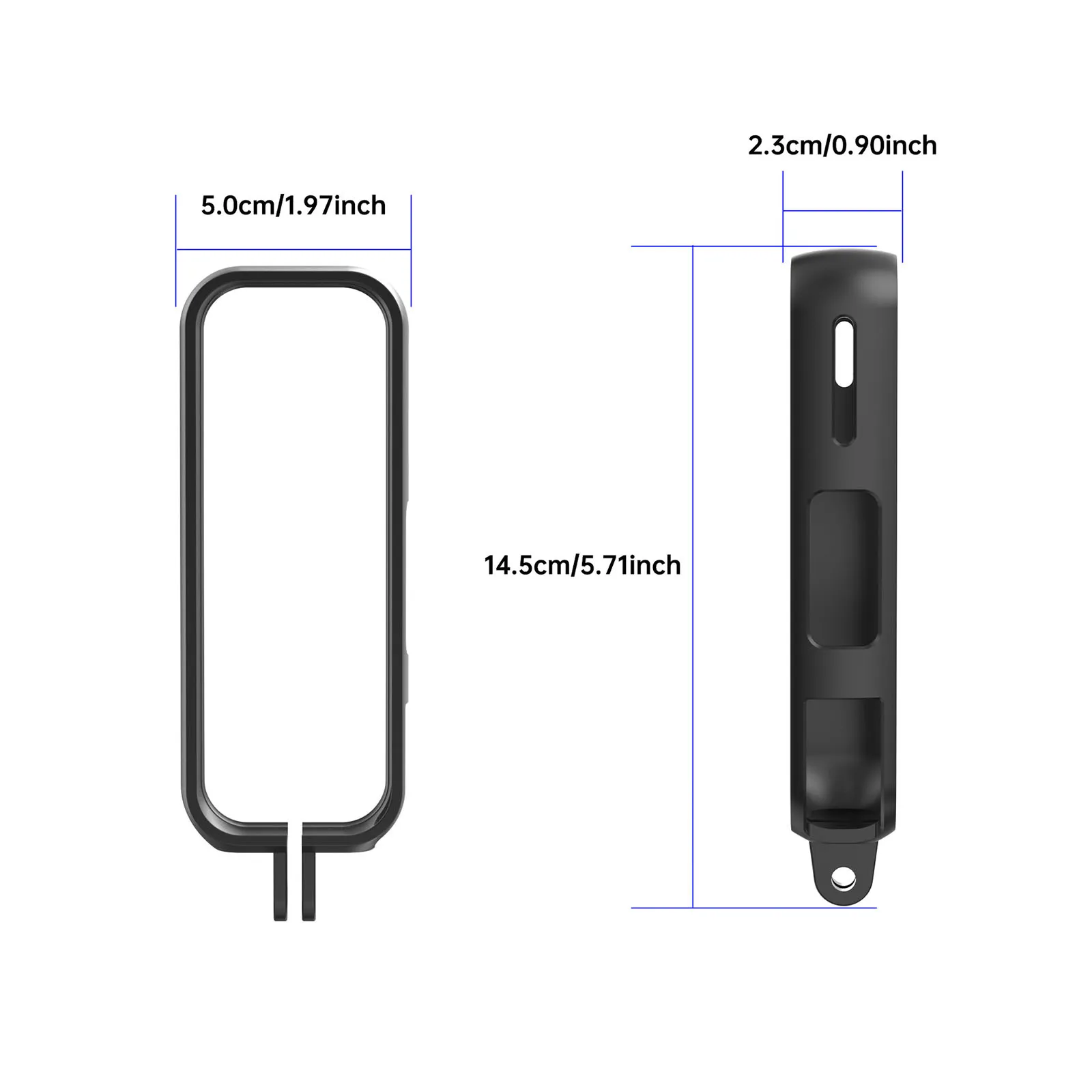 Custodia protettiva antiurto per Insta360 X5, telaio panoramico in plastica resistente per bordo fotocamera
