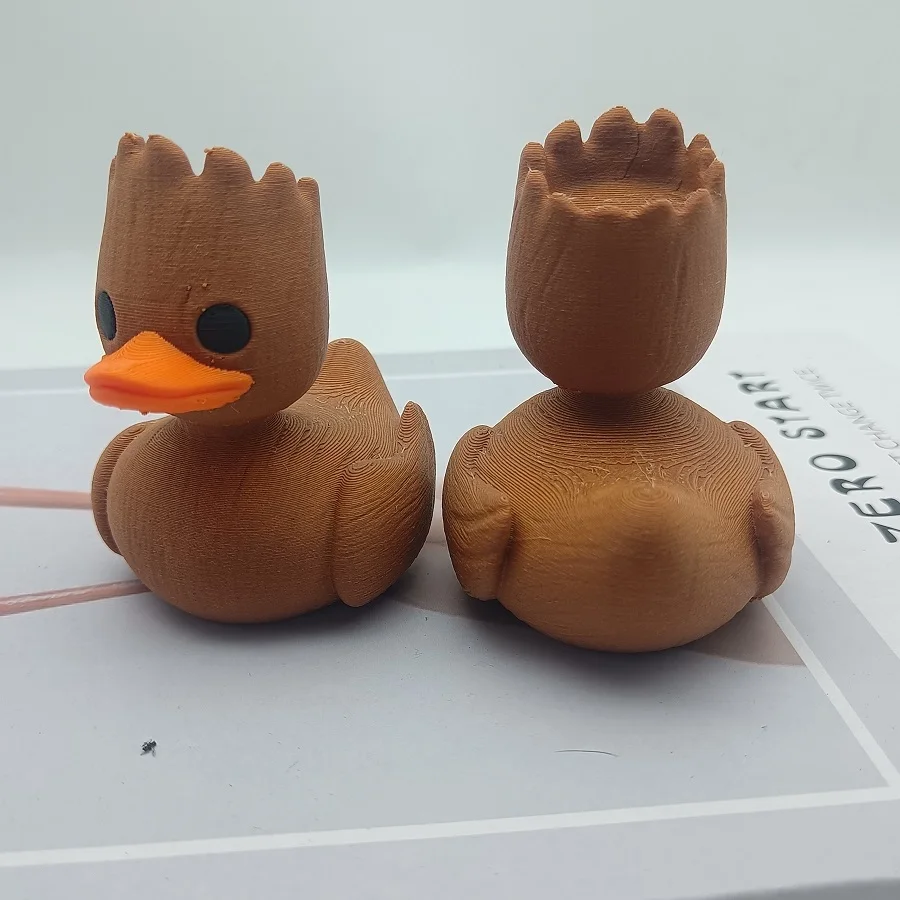An Interesting Groot Duck Plastic Duck Vermicelli Art Model, 3D-Printed Groot Duck, Christmas Decoration, Car Ornaments