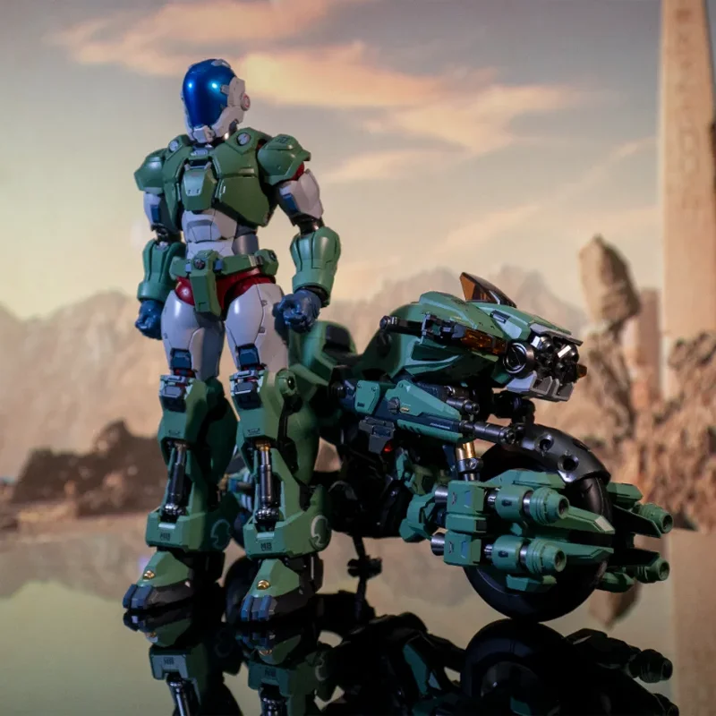 MOSHOW TOYS Cyclone Motorcycle Mecha YR 052F Noble Class X Robotech, Modelo Coleccionable de Aleación, 25 cm, para Coleccionistas Adultos