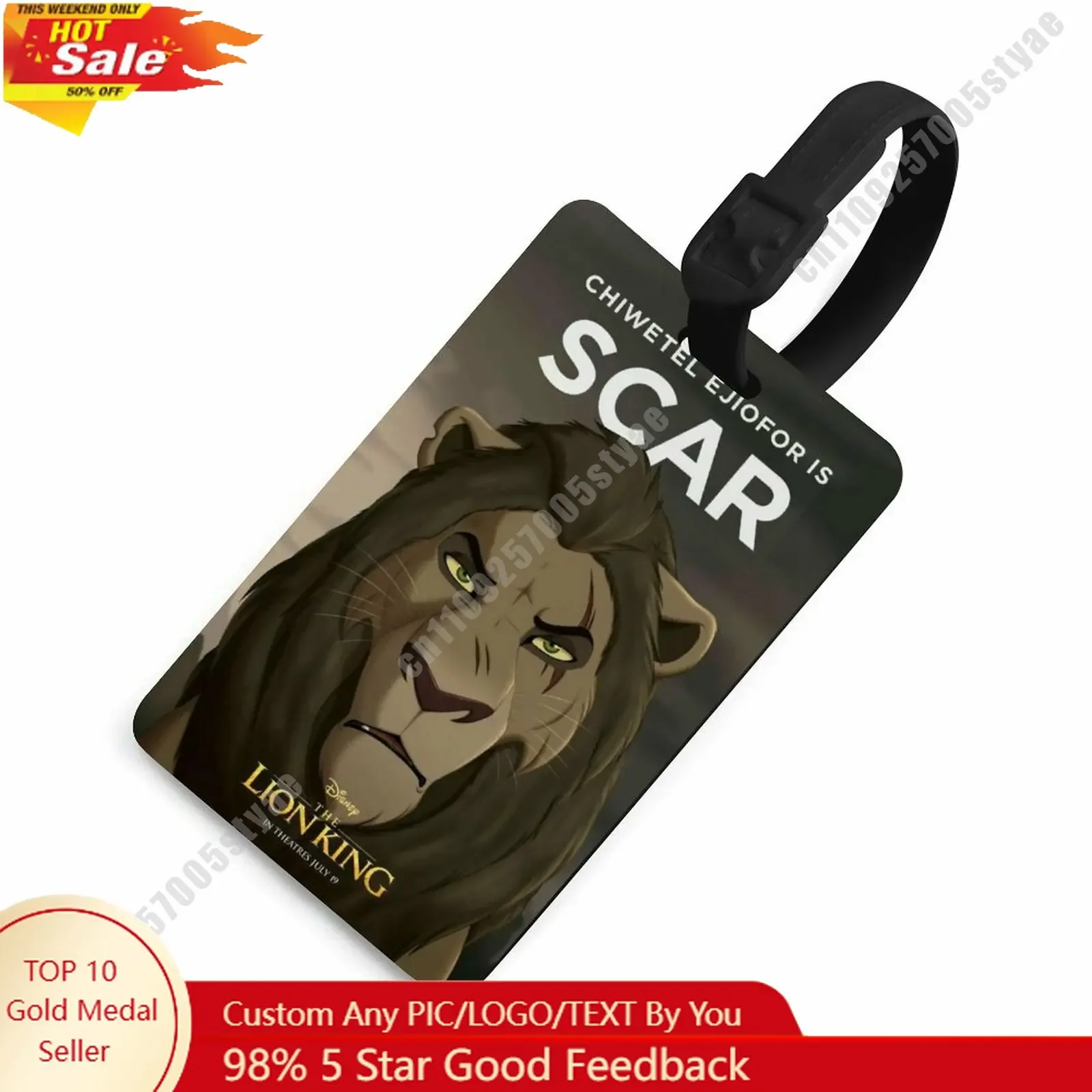 

Scar Luggage Tags Disney Personalized Customized Your Name Phone Number Address Anti Loss Travel Essential Accessories