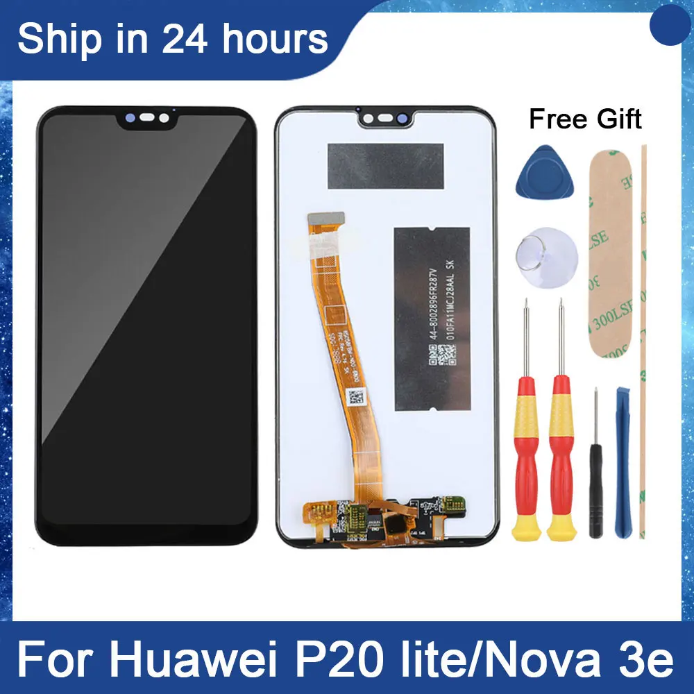 

AiNiCole 5.84'' For Huawei P20 Lite LCD Display Touch Screen Digitizer Assembly P20Lite NE-TL00 ANE-LX1 LCD Screen Replacement