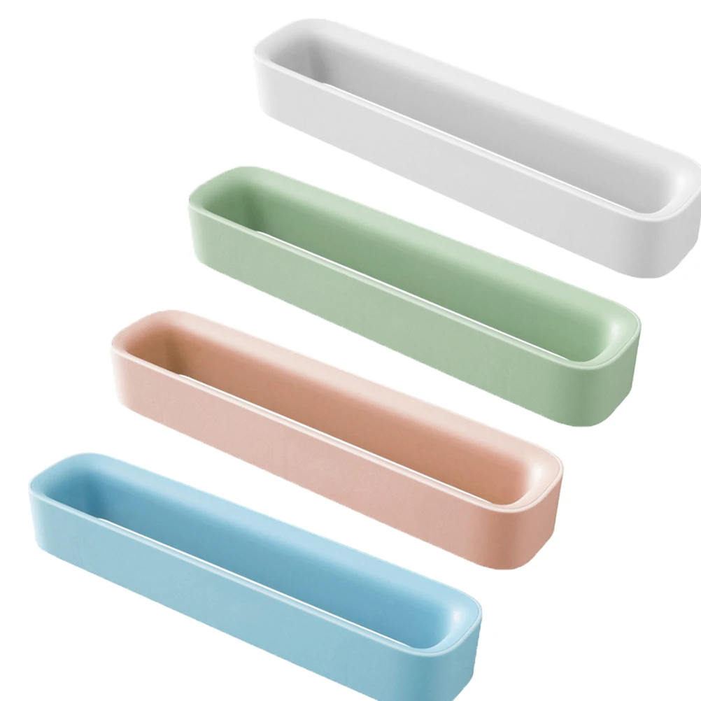 

2Pcs Slippers Storage -Mounted Self-Adhesive No Drill Slipper Shelf Space Saver Organizer White Pink Slippers Rack