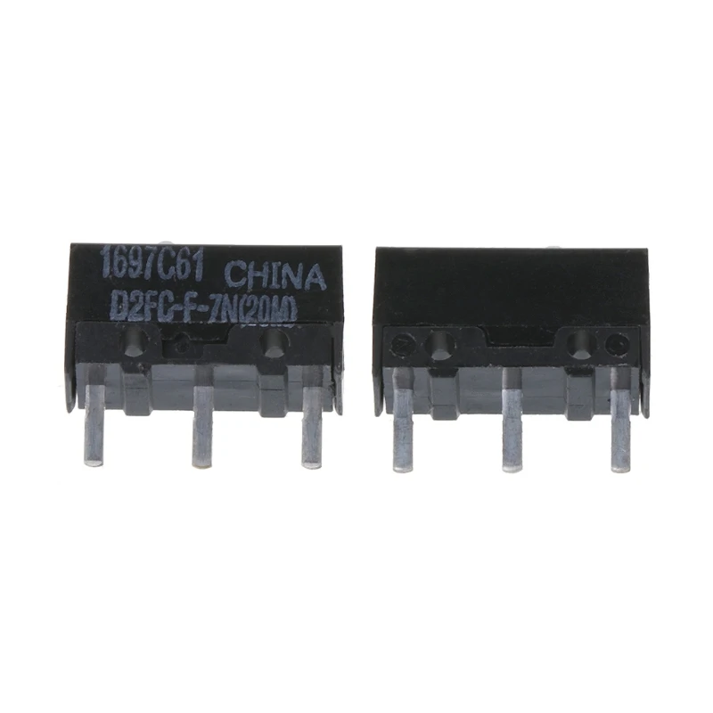 2Pcs Original OMRON Mouse Micro Switch D2FC-F-7N 20m for Logitech RAZER Drop Ship