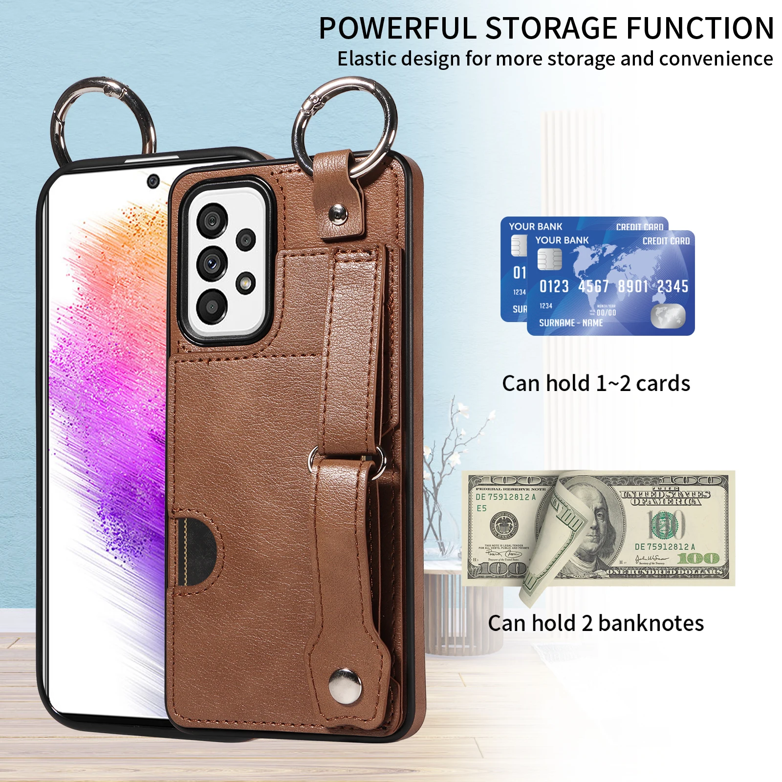 

High Quality PU Leather Case for Samsung A32/33/34/35 A52/53/54/55 A72/73 Luxury Business Mobile Phone Cover Fall Prevention