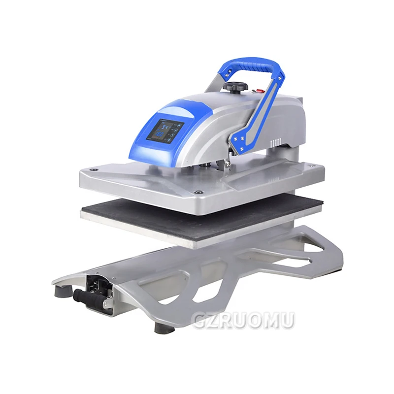 Heat Press Machine 40x50cm Home Use Digital Heat Transfer 180° Rotation Multifunction Sublimation Printer for T-Shirt Etc