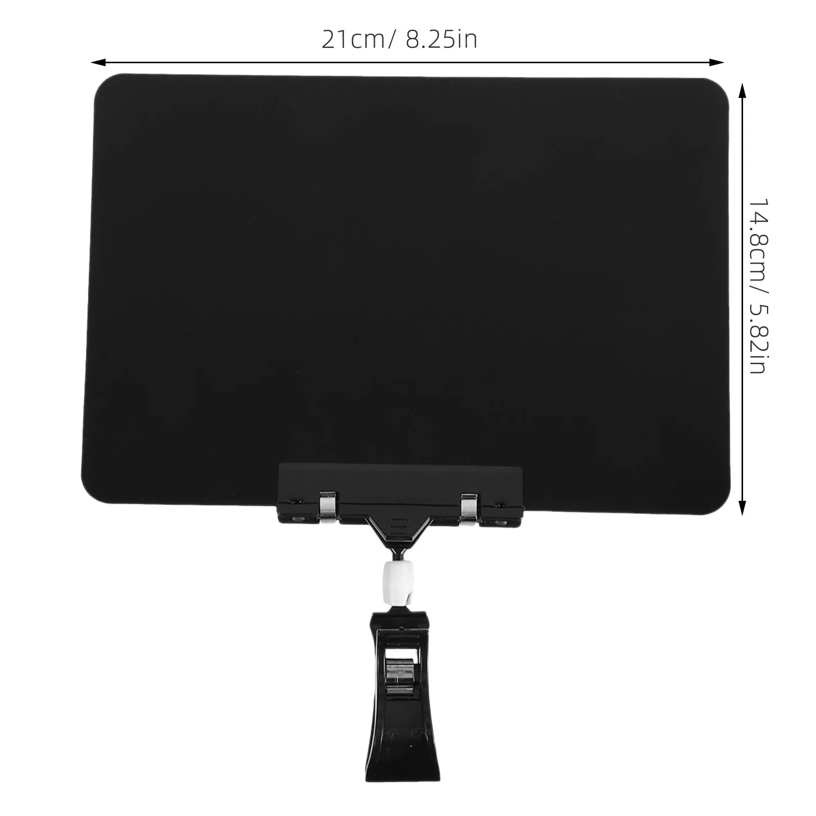 12 Pcs Erasable Price Tags Mini Black Store Display Boards with Sign Clips for Retail Merchandise