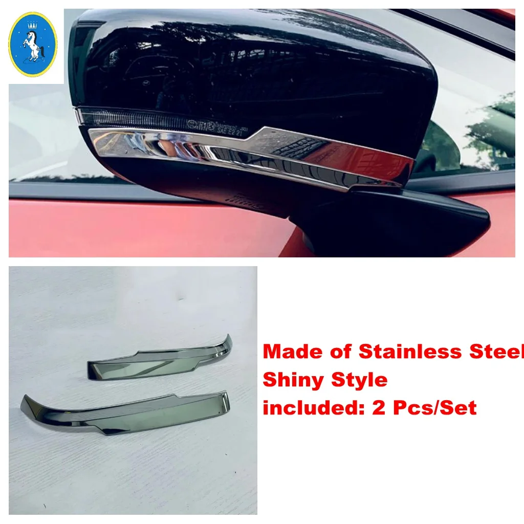 

For Subaru Forester 2025 ABS Car Rearview Mirror Stripes Decoration Protection Decoration Cover Trim Chrome Accessories Exterior