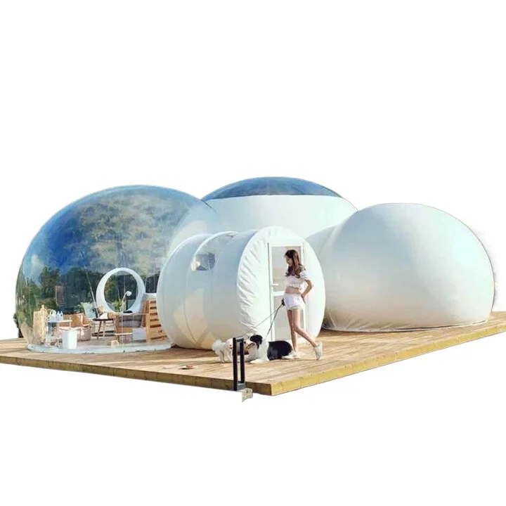 

Inflatable bubble house Internet celebrity transparent tent Scenic Villa Resort Cartoon B & B Star Room [Family] 4.5 meters