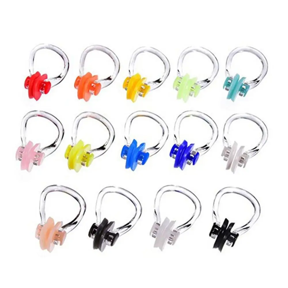 Random Color For Children Surfing Diving Silicone Swiming Comfortable Swim Nose Clips Silicone Nose Clip Nose Clip Swim Clip