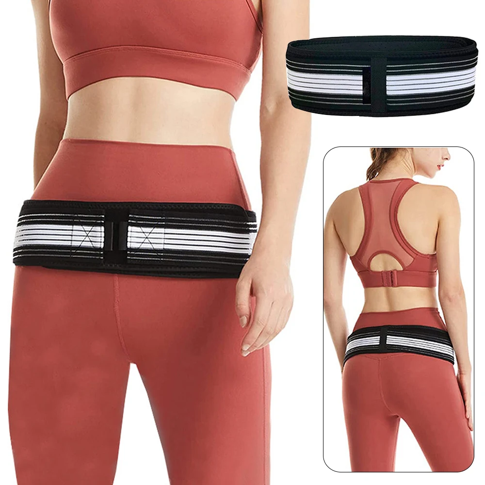 

Adjustable Hip Support Belt Sacroiliac Hip Belt Non-Slip Pelvic Correction Belt Breathable Tailbone Protector Belt