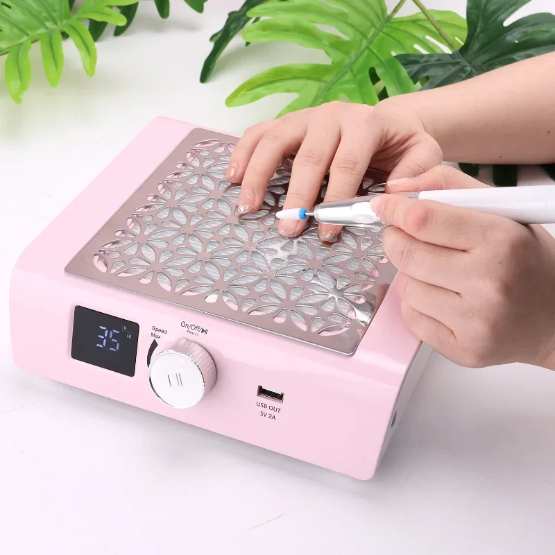 

Nail dust removal tool Strong Power 85w Brushless Portable Ultra Slim Shape design Nail Dust Collector for Nail Salon