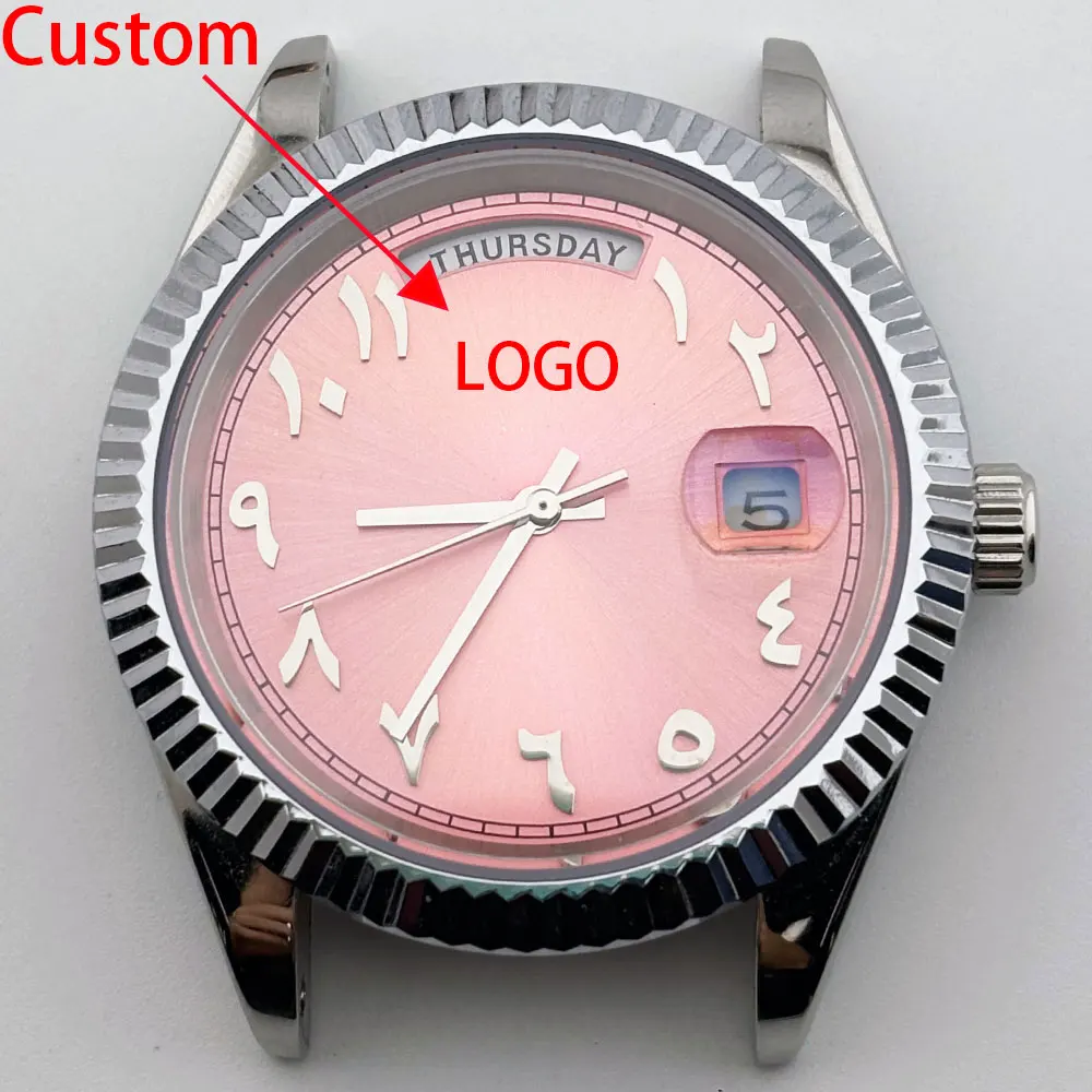 Customizable 41mm 316L stainless steel shell sapphire glass high-quality watch with logo, suitable for 8285 automatic movement 1