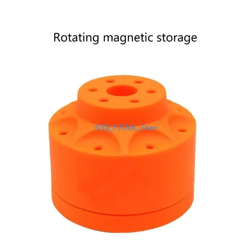 L8RC 360 °ไขควงไขควงกล่องเก็บของที่มีฐานแม่เหล็ก 14ho