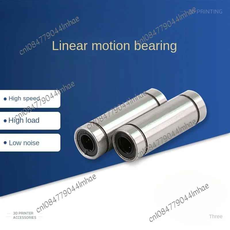 10 pieces 3D Printer Linear Motion Bearing Accessories Guide Rail Slider Lengthened Optical Axis LM8UU Parts Bearing Steel