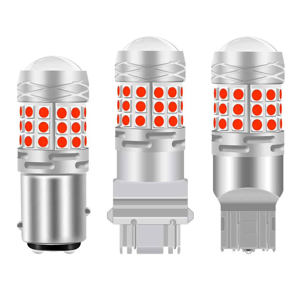 

2 светодиодных 1156 P21W BA15S PY21W BAU15S 1157 P21/5W BAY15D T20 7440 7443 T25 3157 3156 3030 42smd Реверсивные стоп-сигналы Красный Белый