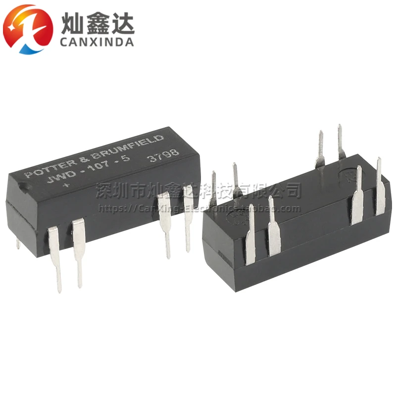 5PCS/ JWD-107-5 DIP8 new imported 5V 1A 10W normally open single pole single throw reed switch relay