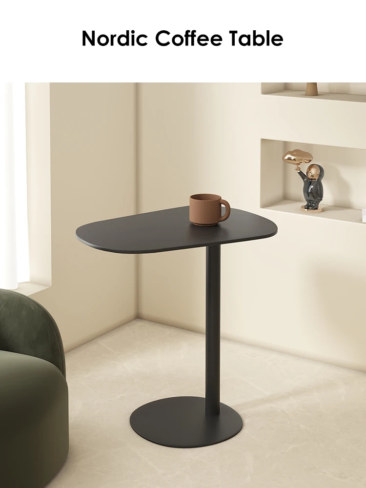 Minimalist Tea Table, Quiet Wind Sofa, Small Unit Side Table, Coffee Table, Mobile Modern Simple Iron Art Small Table