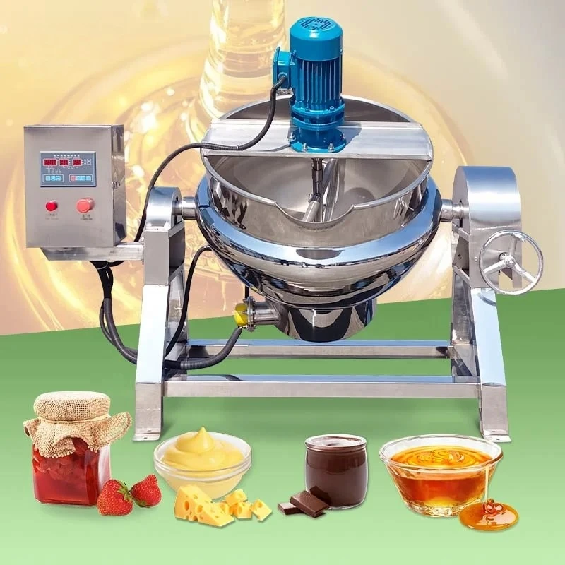 

Automatic Stirring Cook Melting Vacuum Sugar 300l Sandwich Pot Honey Machine With Stirrer