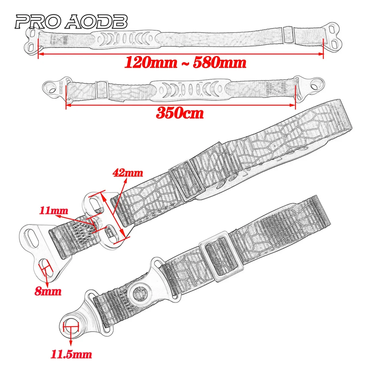 Motorcycle Accessories CNC Aluminum Rescue Traction Strap Pull Sling Belt For SUZUKI KAWASAKI KX250F KX450F KX500 RMZ250 450