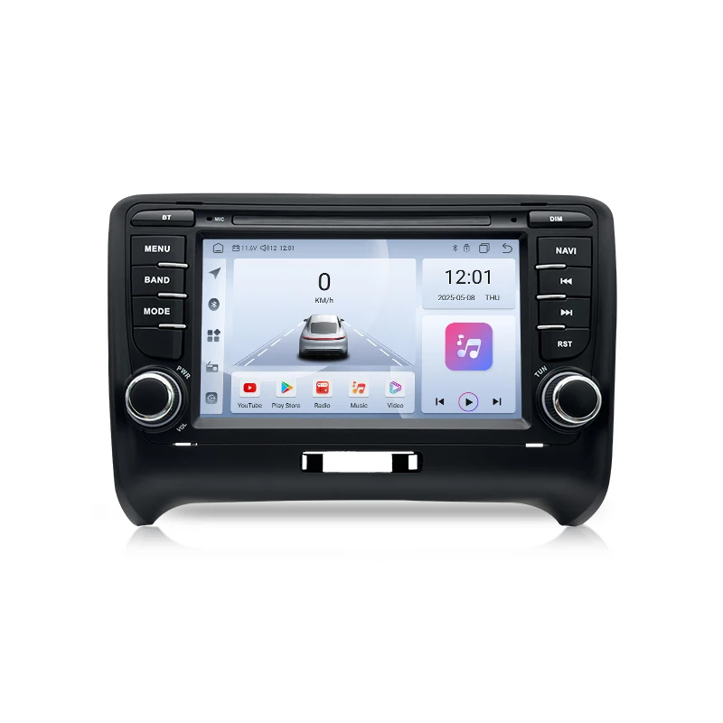 For Audi TT MK2 8J 2006-2014 Android 13 Auto Car Radio Multimedia Stereo GPS Navi Head Unit Carplay Intelligent Systems 2 Din