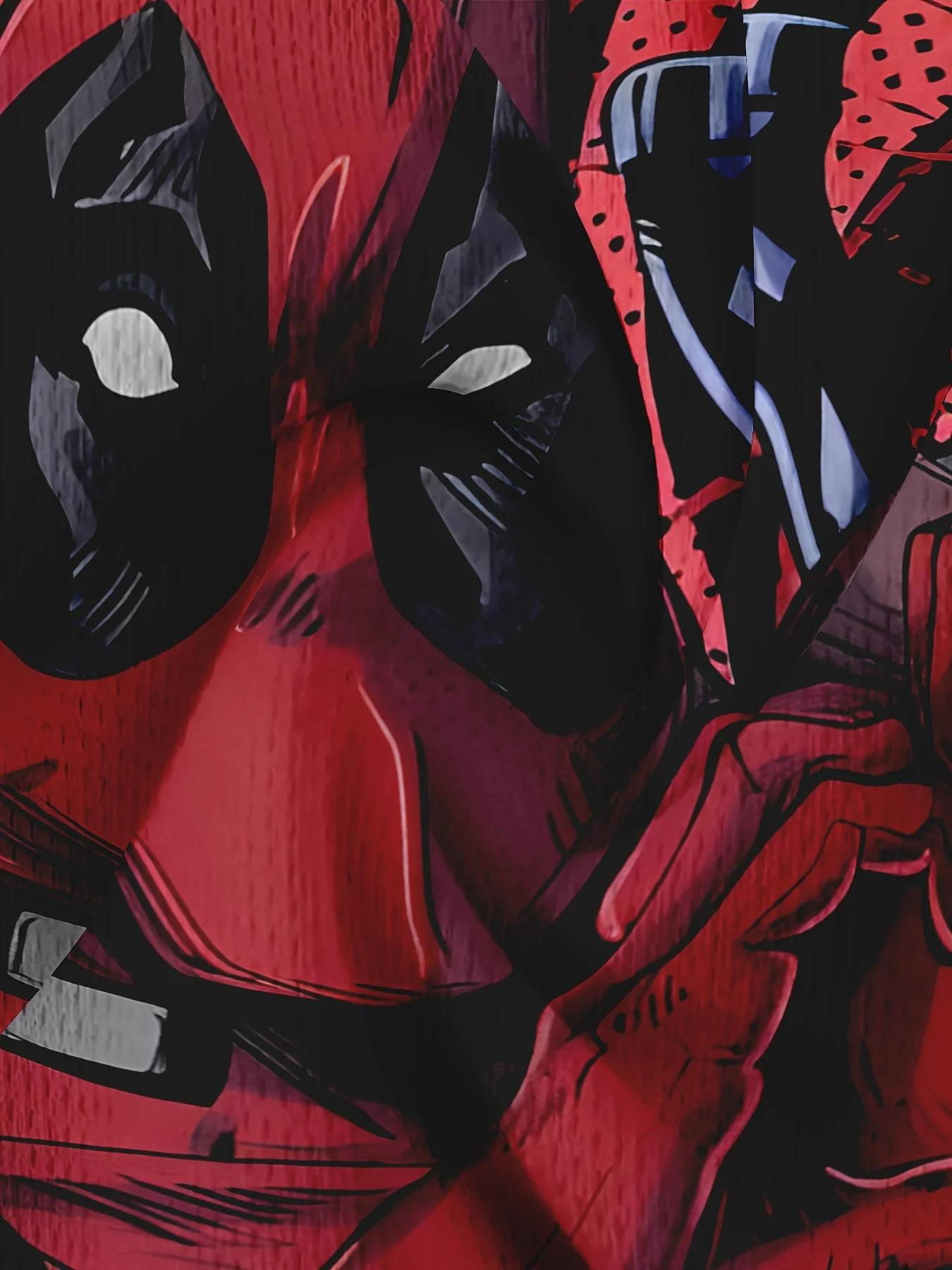 تي شيرت برسومات Marvel Deadpool بتصميم مضحك ثلاثي الأبعاد مع تي شيرت للبطل الخارق على شكل قلوب جمجمة