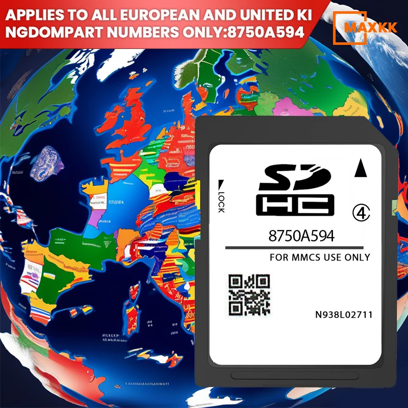 NEW 2024/2025 for Mitsubishi Navigation SD Card for Outlander PHEV W-15 W-17 8750A594 Car GPS SD Card Map
