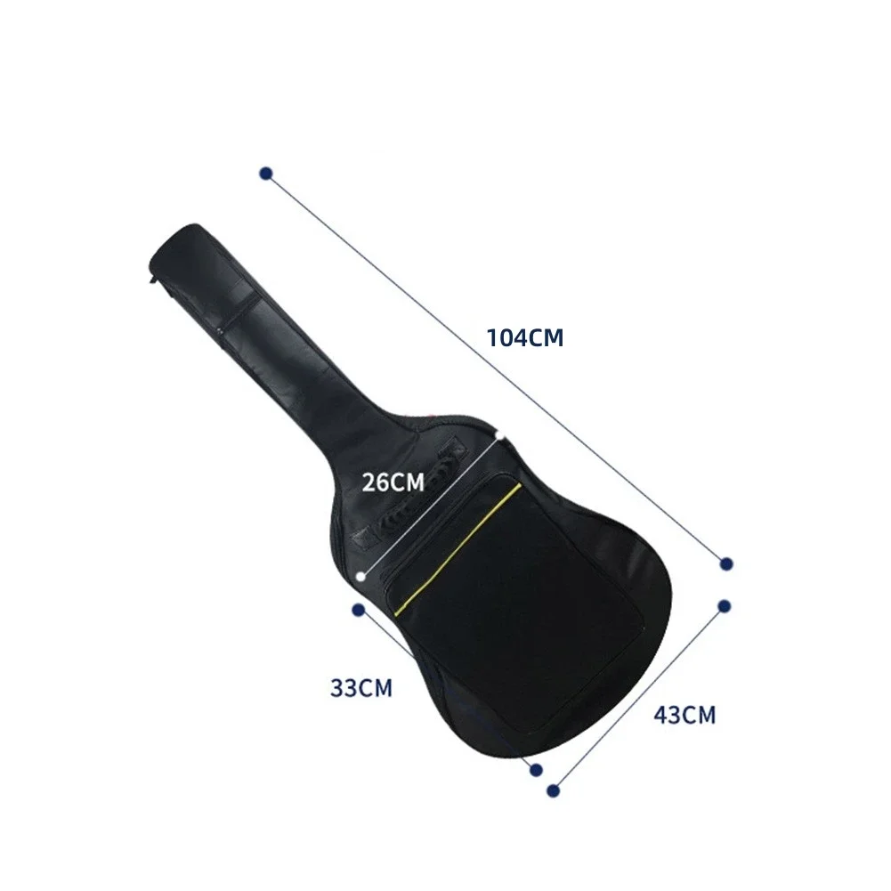 1PC Hot Sale Acoustic Guitar Gig Bag 41 Inch 0.25 Inch Sponge Padding Water Resistent Dual Adjustable Shoulder Strap Guitar Case