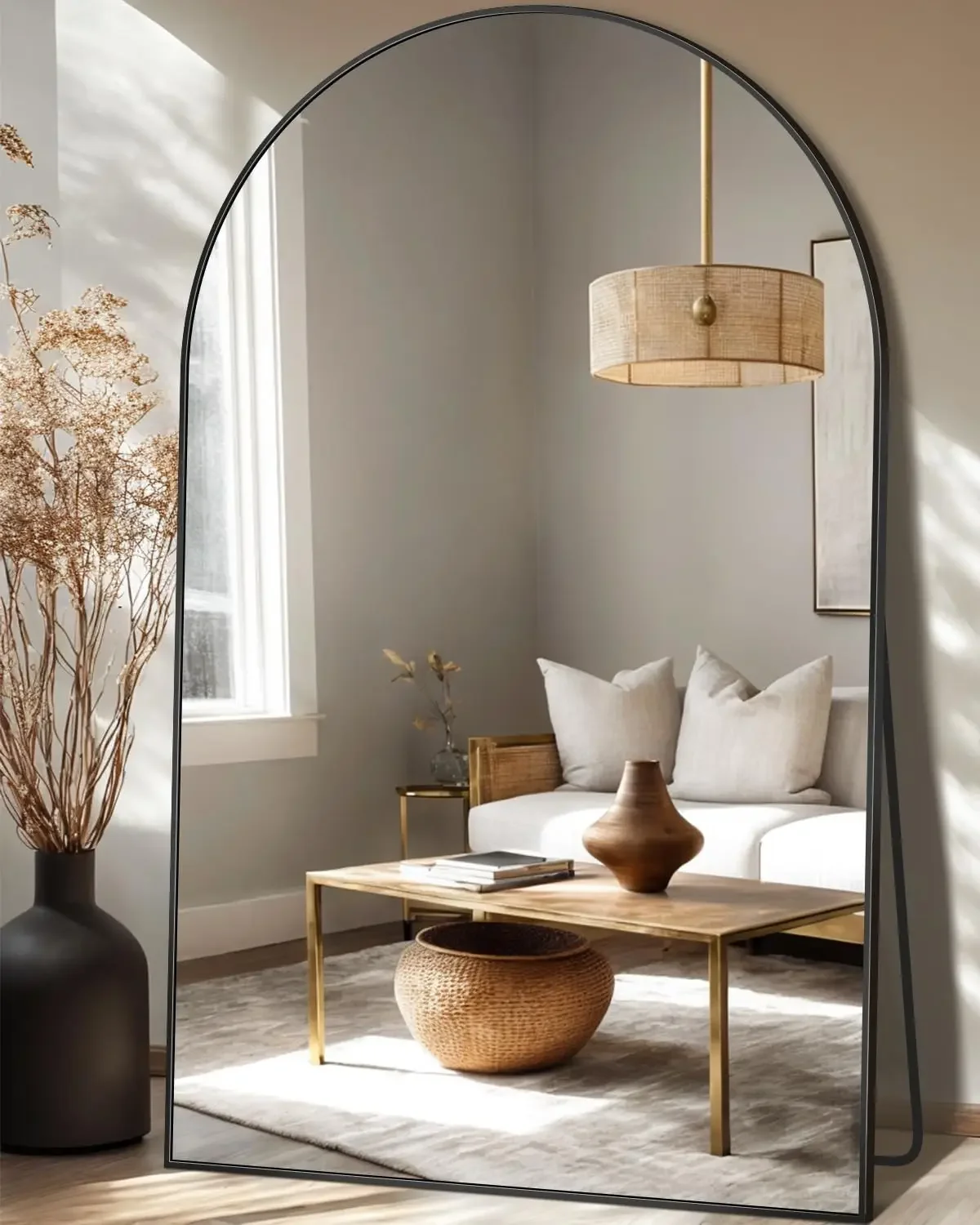 

Leaning Free Standing Mirror Hanging Mounted Large BedroomDressing Room Cloakroom hand mirror compact mirror light mirror makeup