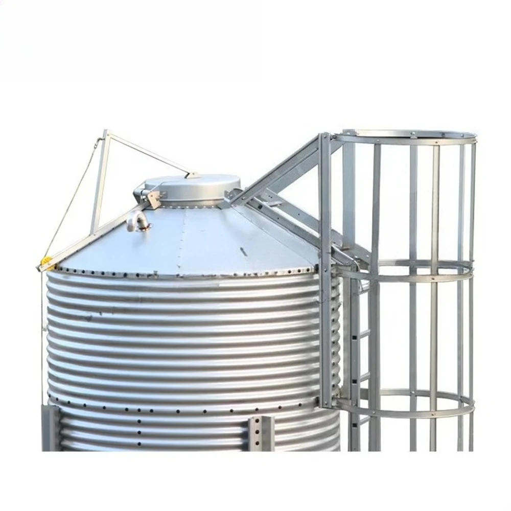 Custom Galvanized Corrugated Steel Feed Silo Grain Storage Bin Poultry Chicken Pig Farm Feed Tower Livestock Feeding Storage