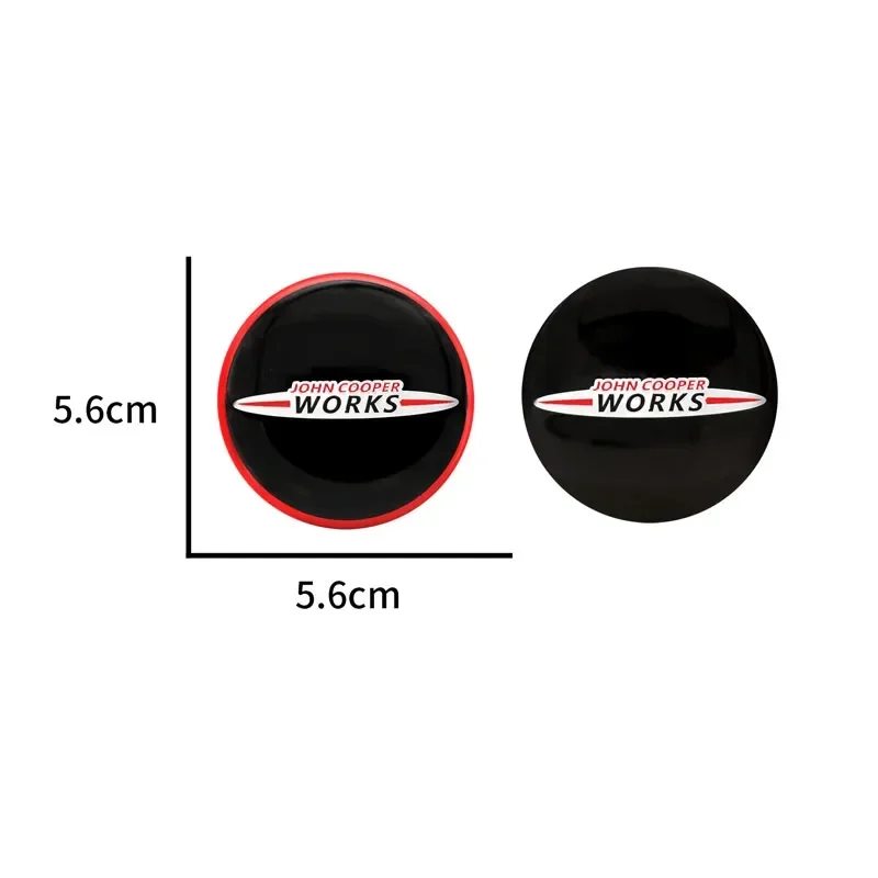 4Pcs 56mm JCW John Cooper Works Logo Car Wheel Center Hub Cap Rim Cover Decor For Mini Cooper Countryman R56 R50 R53 F56 F55 R60