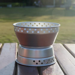 7Pcs/set Foldable Alcohol Stove Aluminum Alloy Pot Bowl Pan Cookware Kit Windproof Camping Picnic BBQ Cooking Set With Gripper