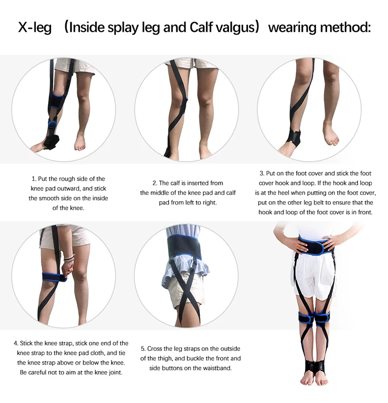 Posture Corrector Leg Corrector Strap High Elasticity Straighten Beauty O X Type Leg Correction Bandage for Adults Kids Braces