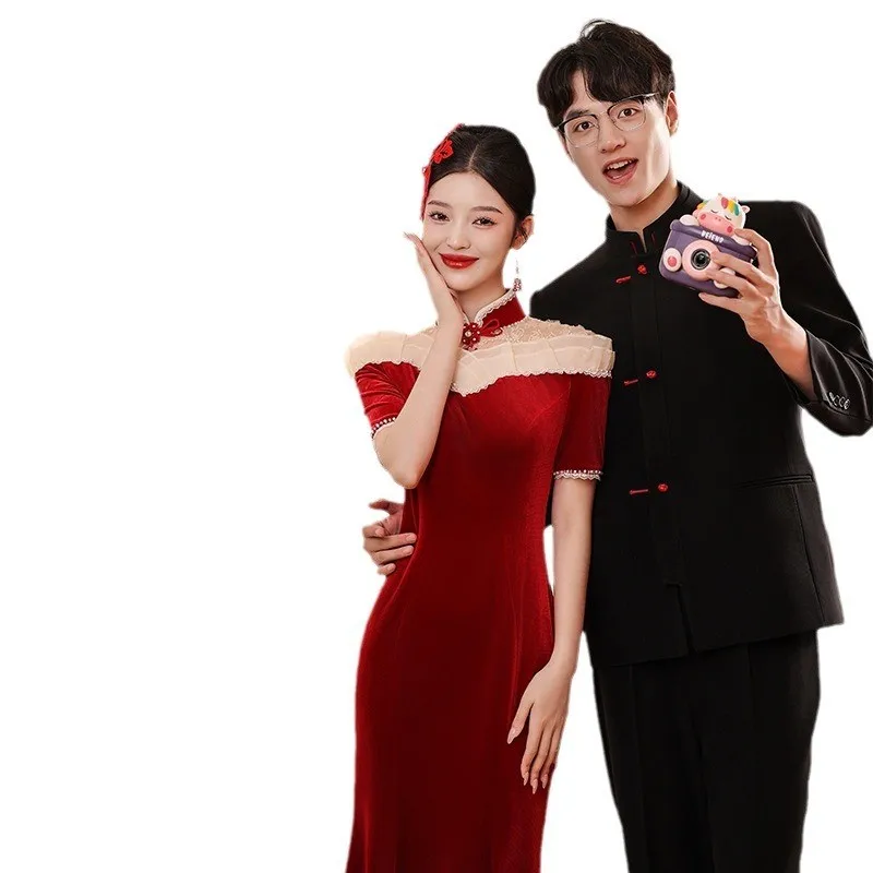 New Chinese-style toasting dress for and fashionable outfits