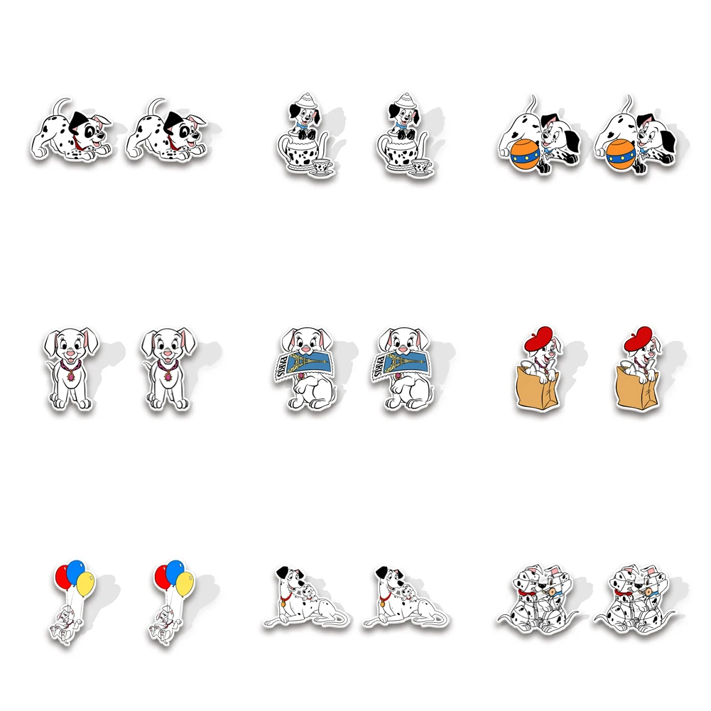 

W Disney Cute Dog Acrylic Earrings Europe and America New Accessories For Women Colorful Earrings Fashion Jewelry