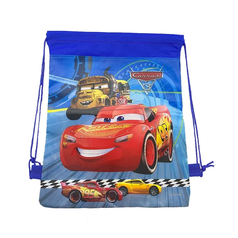 Rains McQueen-Sac de rangement de voyage pour enfants, sac à dos d\'école, fête d\'anniversaire, voiture animée pour garçons