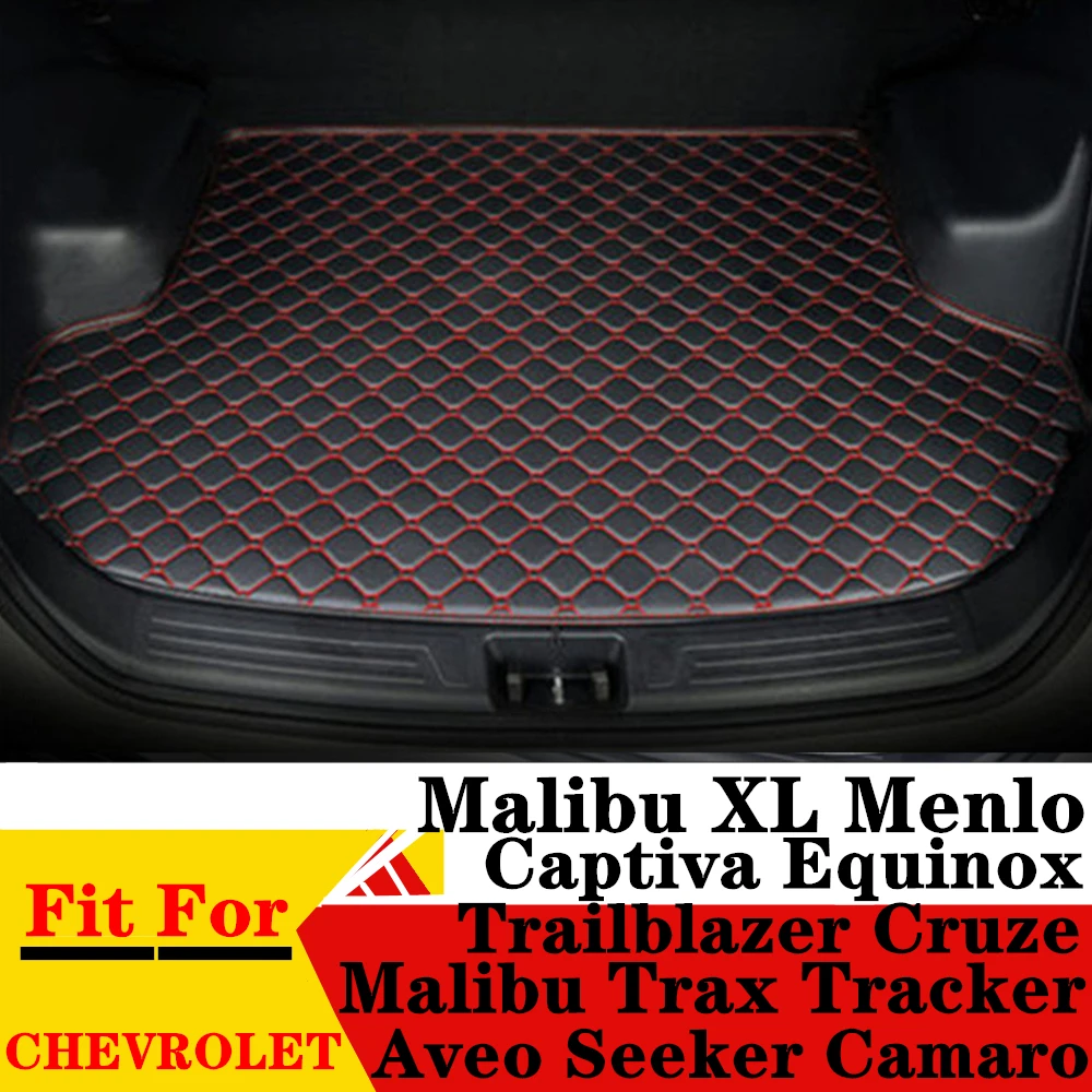 Car Trunk Mat For Chevrolet Cruze Captiva Equinox Malibu Trax Aveo Trailblazer Camaro Seeker Menlo Rear Cargo Cover Pad Liner