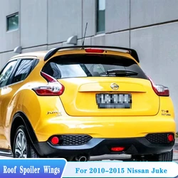 For 2010-2015 Nissan Juke Hatchback Rear Trunk Roof Lip Spoiler Wings ABS Plastic Black Carbon Car Exterior Tuning Accessories