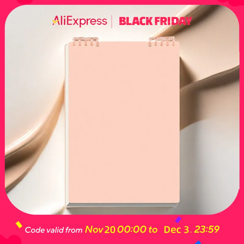 

Симпатичный эстетический блокнот с откидной спиралью, съемный блокнот для студентов, стиль Ins, легкая организация.