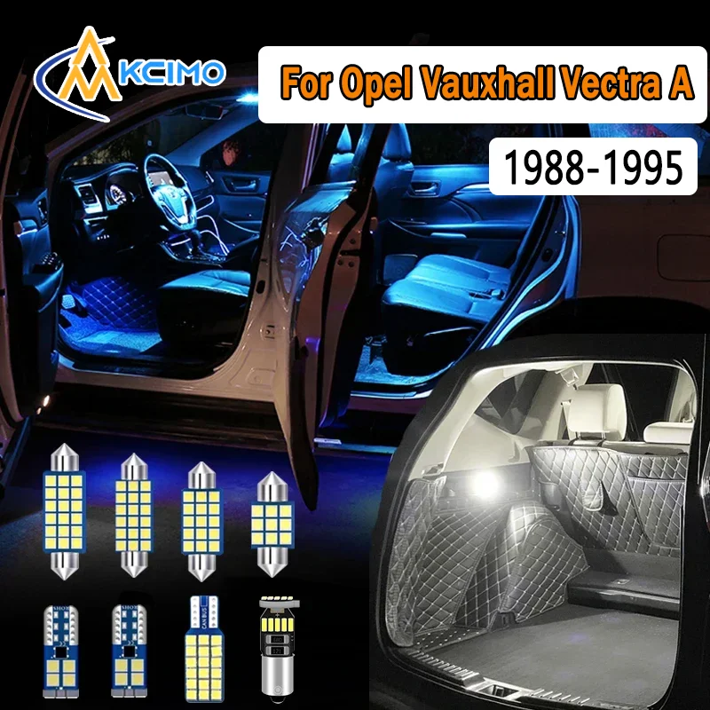 

For Opel Vauxhall Vectra A(1988-1995) Car New LED Interior Light Kit Canbus No Error Reading Lamp