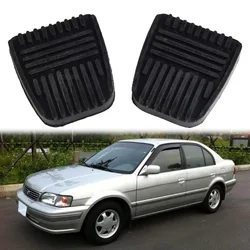 Brake Clutch Pedal Cover For Toyota Tercel 1987-1999 2PCS Rubber Replacement Brake Clutch Pedal Pads Cover