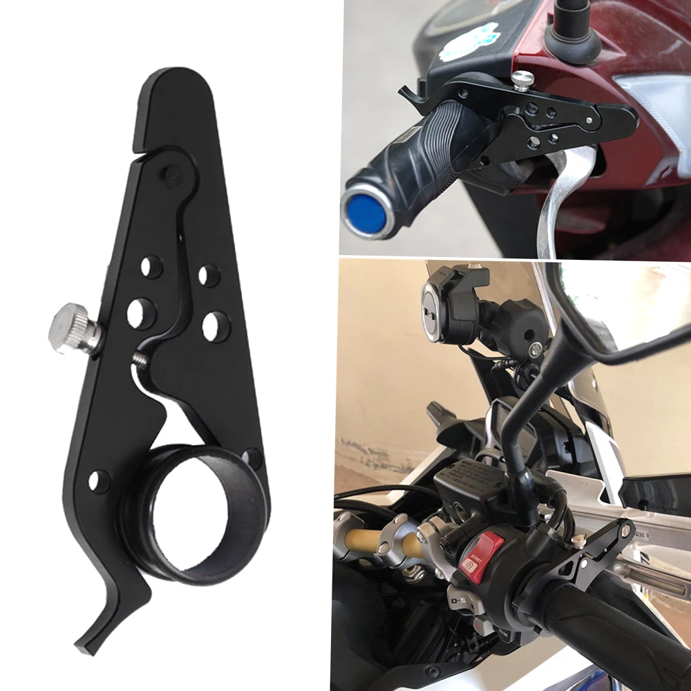 

Universal Motorcycle Cruise Control Throttle Assist Wrist Hand Grip Lock Cramp Aluminum with Silicone Ring Protect Throttle Grip