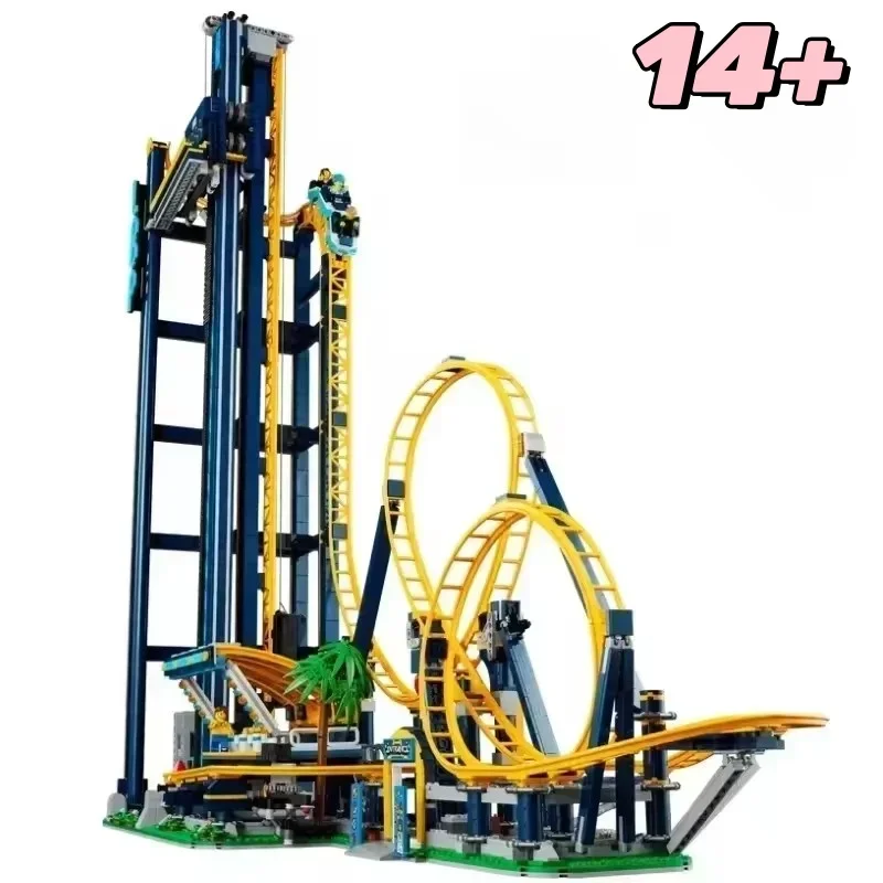 

In Stock Compatiable 10303 Loop Coaster Roller Coaster Amusement Park For Birthday Christmas Kids Gift desktop decoration