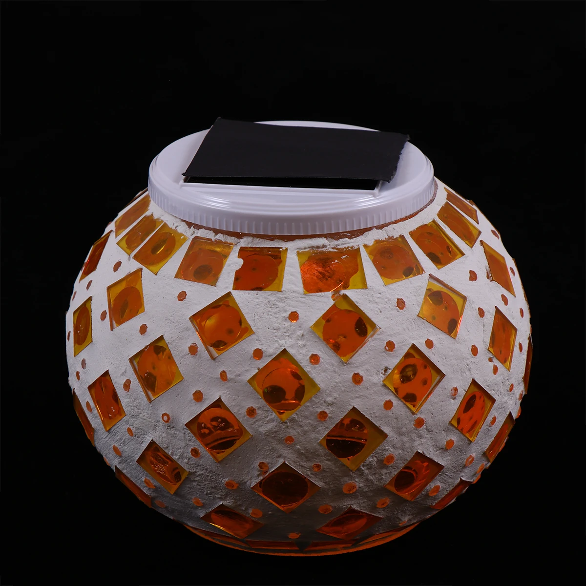 

Outdoor Solar Powered Mosaic LED Lights Warm Light Table Fence Lights Solar Decoration Lamp Rainproof