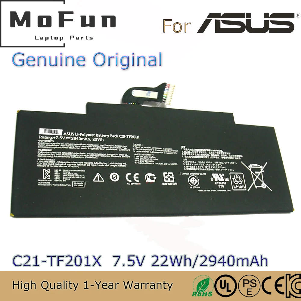 Brand New Original C21-TF201X 7.5V 22Wh Laptop Battery for Asus Tf300TL Tf300TG Tf300T Tf300