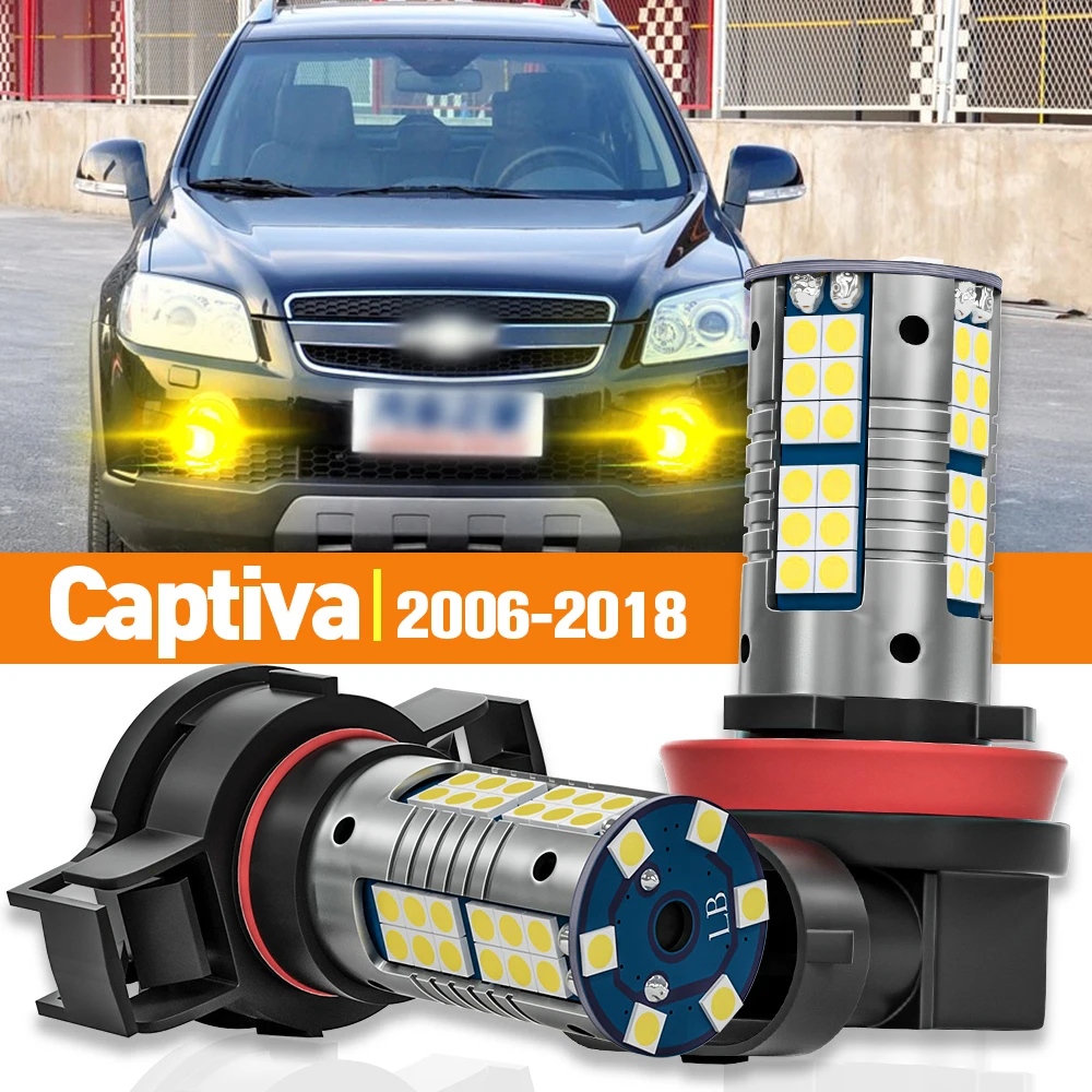 Lampu kabut LED untuk Chevrolet Captiva 2006-2018 2007 2008 2009 2010 2011 2012 2013 2014 2015 Aksesori lampu Canbus 2 buah